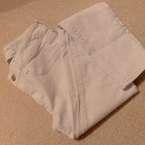 WHITE AMERICAN EAGLE HIGH STRETCH JEANS